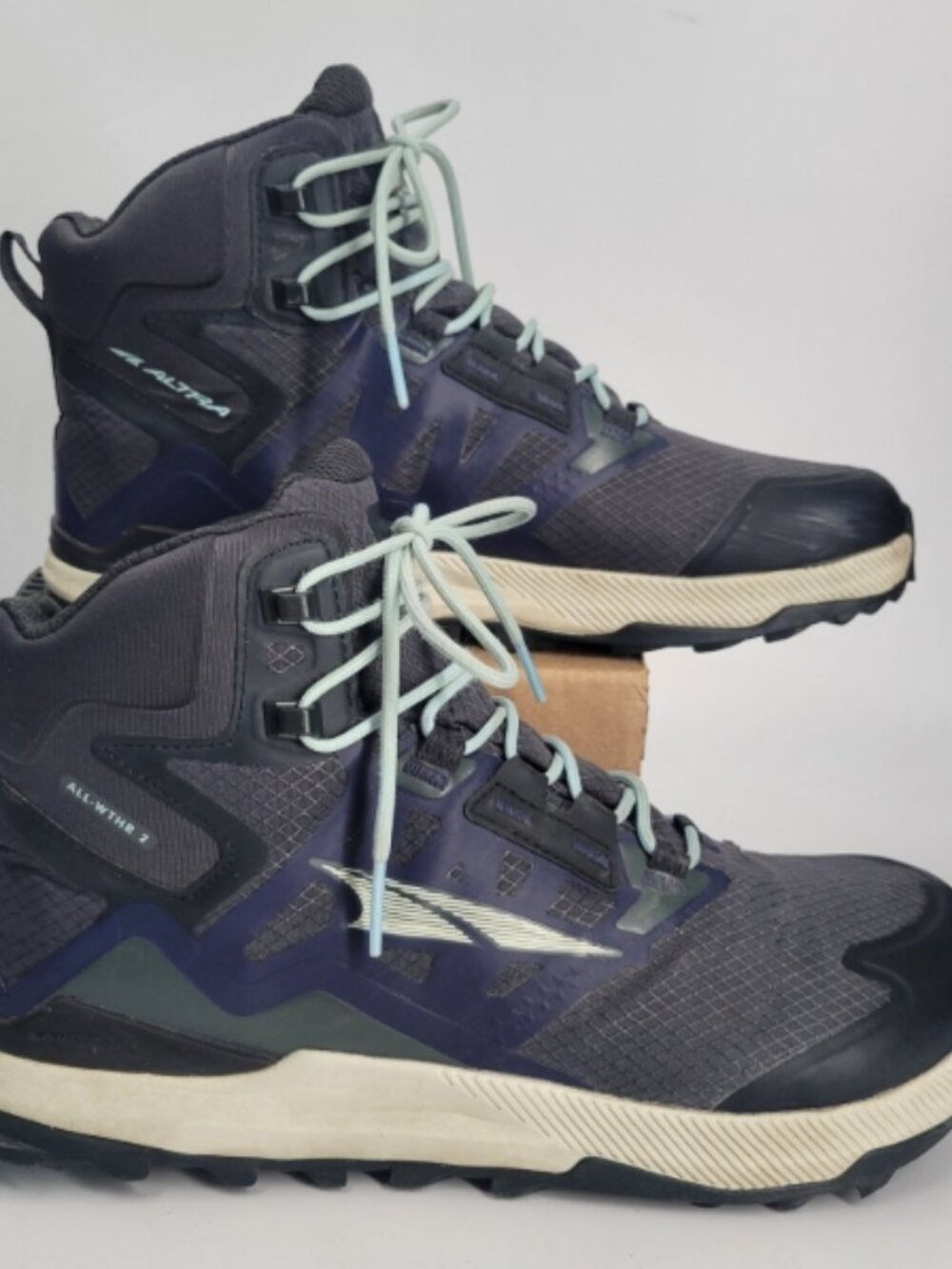 Altra Lone Peak ALL-WTHR 2 Mid Hiking Trail Boots Women's 9.5 Waterproof Black - Picture 1 of 15